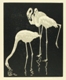 Walther Klemm, Flamingos, 1905, Farbholzschnitt, colour woodcut